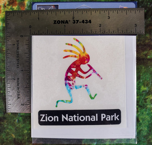 Kokopelli Runner Mini Sticker