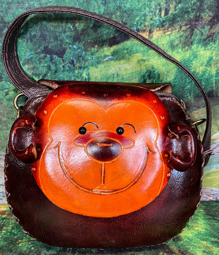 Monkey Small Leather Purse