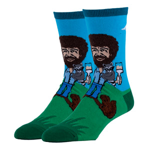 Let's Paint Bob Ross - Men's Crew Socks