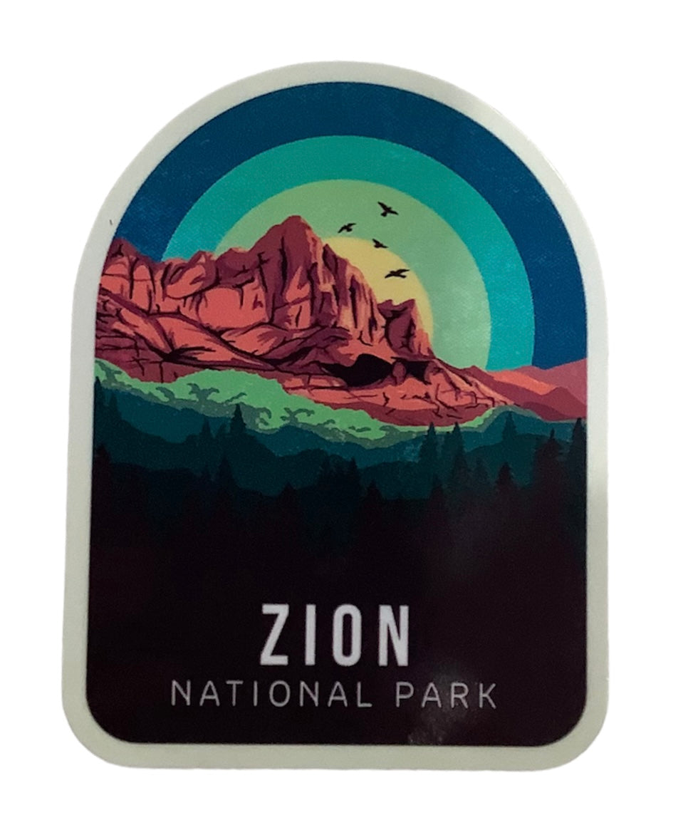 Zion Rain Sky Sticker