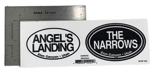 Angels Landing and The Narrows Euro Sticker