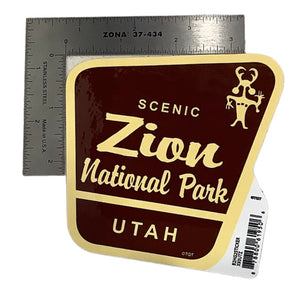 Scenic Zion Sign Sticker
