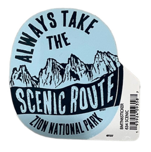 Scenic Oval Canyon Sticker