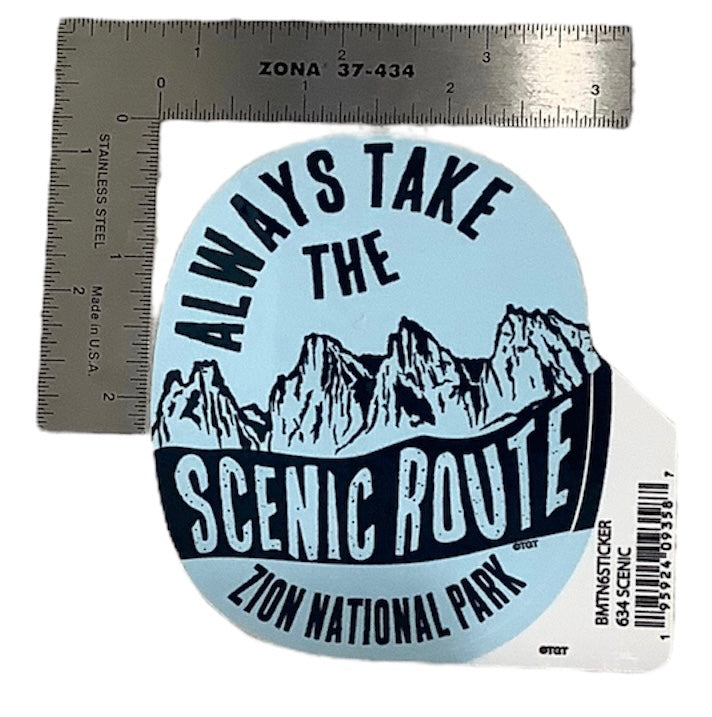 Scenic Oval Canyon Sticker