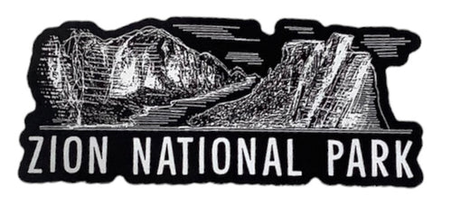 Zion Black/White Place Sticker