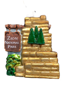 Zion National Park Sign Ornament