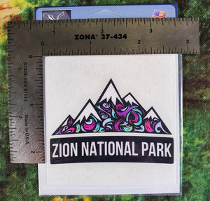 Snowy Mountain Mini Sticker