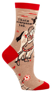 I Hate Everyone Too - Women's Crew Socks