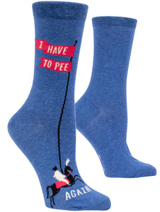 I Have to Pee Again - Women's Crew Socks