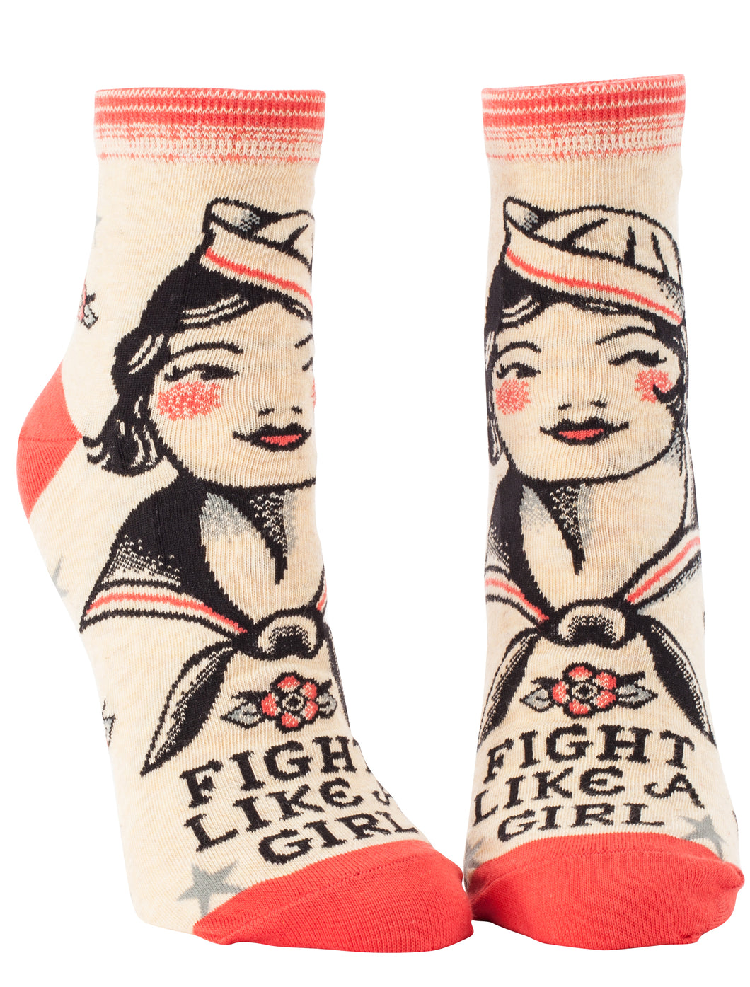 Fight Like a Girl - Women's Ankle Socks