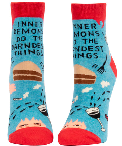 Inner Demons Do the Darndest Things - Women's Ankle Socks