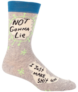 Not Gonna Lie I Just Make Sh*t Up - Men's Crew Socks