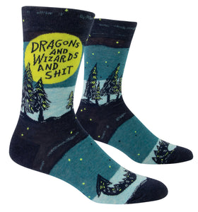 Dragons and Wizards and Sh*t - Men's Crew Socks