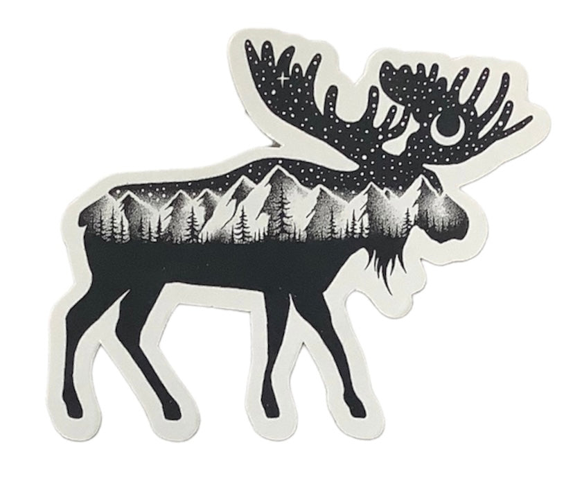Moose Sticker Art