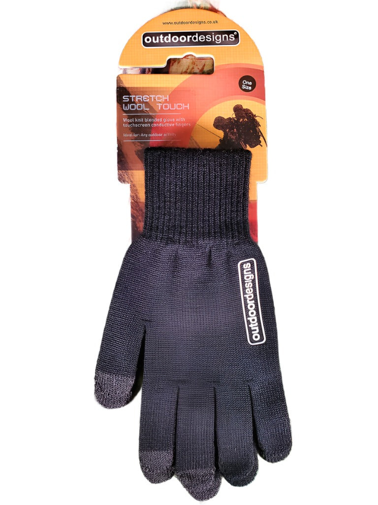 Wool stretch gloves hotsell