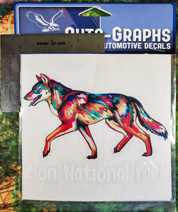 Colorful Wolf Sticker