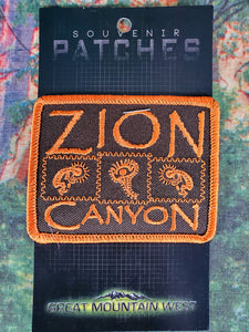 Zion Canyon Rock Art Souvenir Patch
