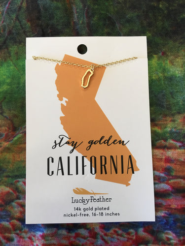State Outline Necklace