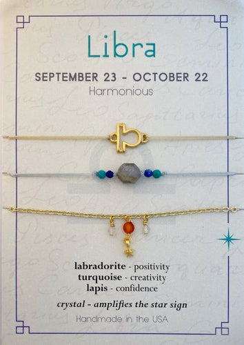 Libra Stackable Zodiac Bracelet*