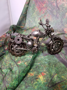 Rough Rider Motorcycle Metal Art