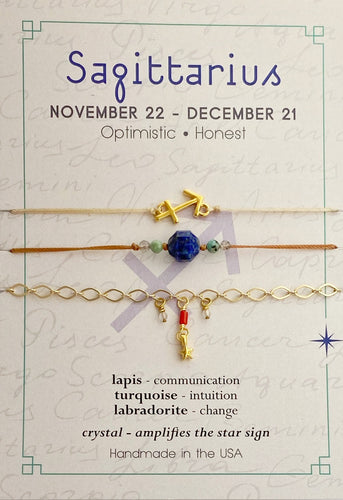 Sagittarius Stackable Zodiac Bracelet*