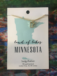 State Outline Necklace