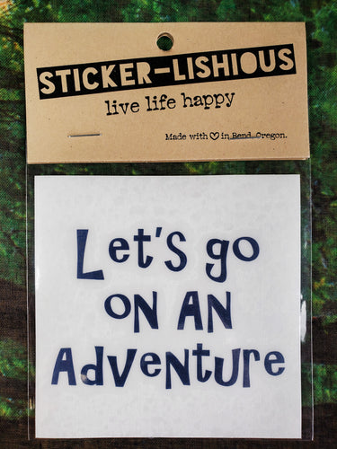 Let's Go On An Adventure Vinyl Transfer
